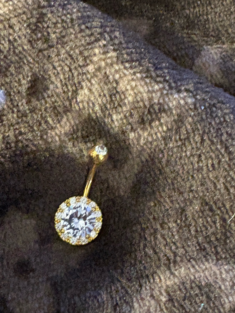 Belly Ring-
Stainless Steel Gold Tone Belly Button Ring Set 14 Gauge 10mm - Picture 5 of 9
